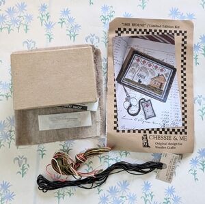 Chessie and Me 1801 House Cross Stitch Kit NEW Farmhouse DIY Needlepoint Craft